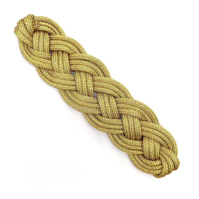 1Pair Gold Black Chinese Frog Closure Knot Button Fastener for Bags Garments Cheongsam Tang Suit Decoration Sewing Button