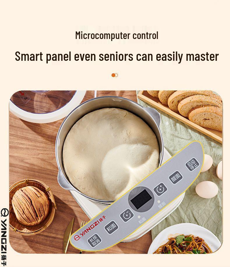 High-Power Automatic Dough Mixer & Kneader with Fermenting and Proofing Functions