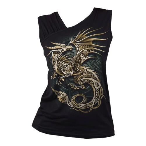 Spiral Direct Womens/Ladies Celtic Dragon Top