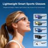 Smart Glasses Lightweight Auto-Tinting AI Glasses with Real-Time Simultaneous Translation Earbuds 2-in-1 Sunglasses