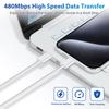 Xiaomi 10Pcs 20Pcs USB C to Type C Color Cable Fast Charging For iPhone15 For Huawei ForXiaomi Type C Weaving Cable Accessories
