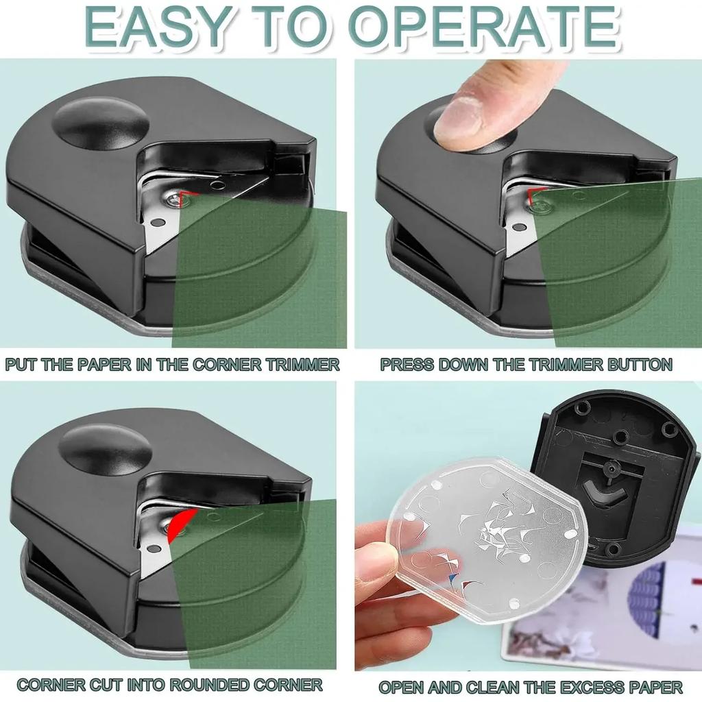 Paper Cutting And Rounding Cutter Corner Plastic PVC Film Maker Machine Trimmer Office Company Accessorie Paper Cutting And Roun