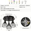Kitchen Lamp Ceiling Type Three Lights Multi-directional Rotation Black Iron Lampshade For Kitchen Farmhouse Restaurant Porch Corridor Etc