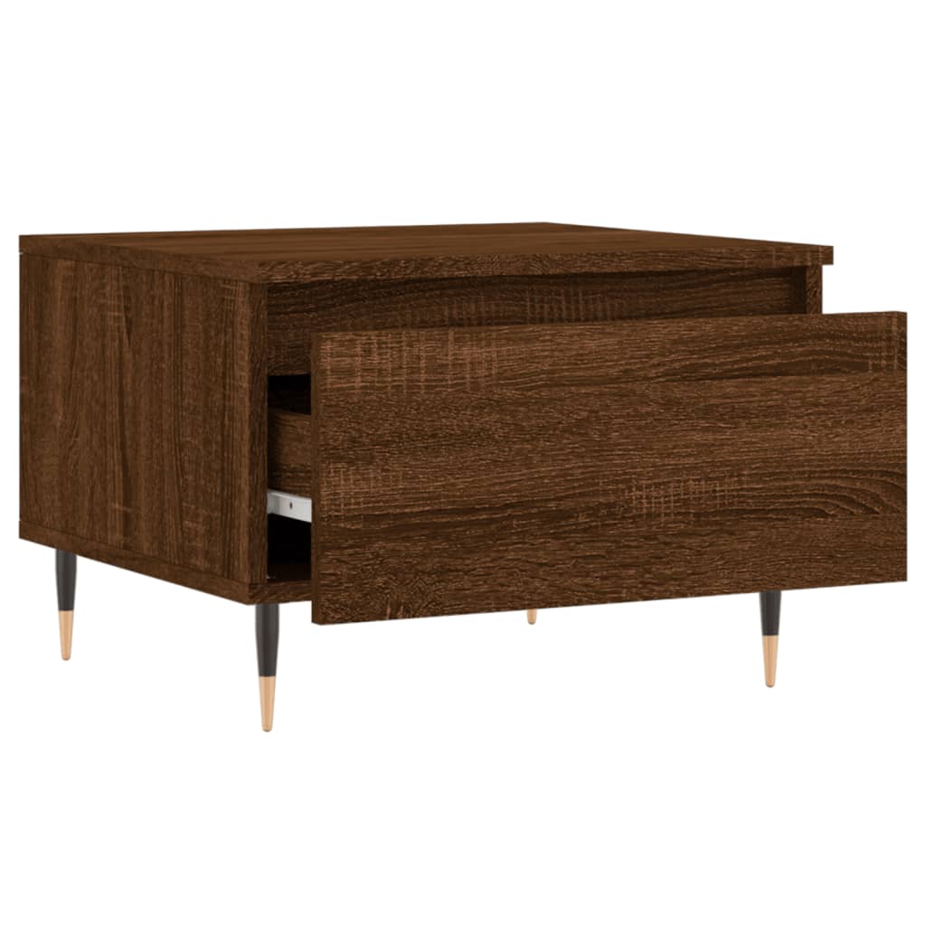 Coffee Tables 2 Pcs Brown Oak Effect 50 X 46 X 35 Cm Engineered Wood