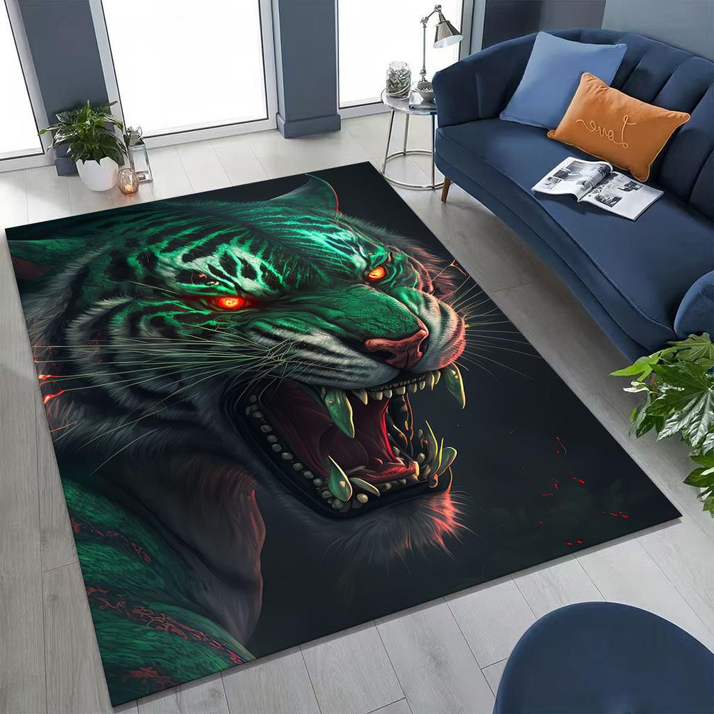27 Style Wild Animal Tiger Beast Cartoon Rug for Bedroom Living Room Sofa Home Doormat Decor, Large Kid Play Non-slip Floor Mat