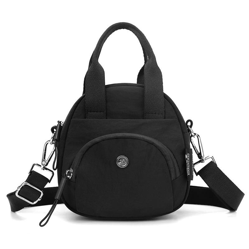 

New simple handbag casual shoulder messenger bag mommy shopping mobile phone change bag large capacity women s bag чёрный