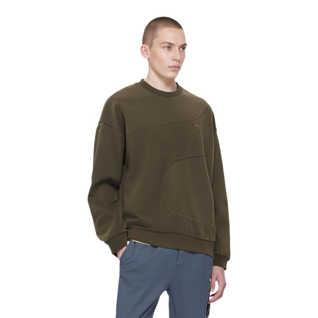 Kith Curved Seam Madison Crewneck Chelonian Unisex Tops Brown KHM031531-338