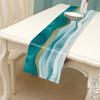 Marble Pattern Table Runner Polyester 33x178cm