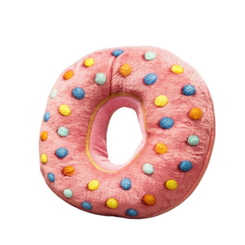 Alfabet Donut Letter Pluche Kussen Knuffel Plaid Decoratief Zacht Bank Bed Bank Decoratie Letter Kussens A Tot Z Hanger 40cm pillow