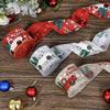 Christmas Snowman Decorative Ribbon Christmas Tree Ribbon for Garland, Wreath Gift Wrapping DIY Crafts Party Decorations