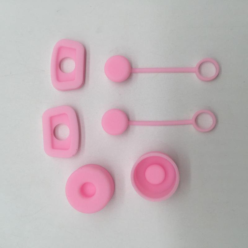 6dílná sada silikonových čepiček na brčka ve více barvách, cestovní zátky proti vytečení