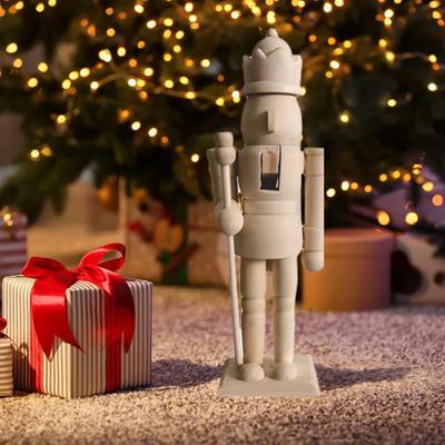 Paint Your Own Wooden Nutcracker Soldiers Wooden Unpainted Soldiers Wood Nutcracker Unfinished with Paint Kit for Kids Adults