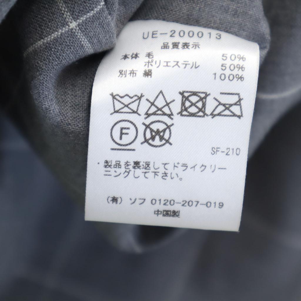 Unused Uniform Experiment 20SS Window Pen Check 3B Tailored Jacket Men's Used