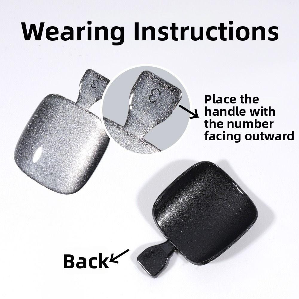 Cat Eye Fake Toe Nail Tips Half Cover Press On Toenails New Toenail For Women Nail Salons DIY