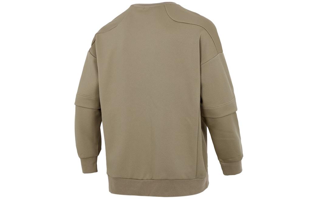 adidas Sweatshirts Men's Army Green Crew Neck Moderate Regular H39348