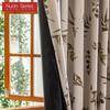 1 szt. Zasłony zaciemniające serii Nuan 100% Styl wiejski amerykański Zasłony z nadrukiem roślinnym do sypialni salonu okna balkonowego do dekoracji domu