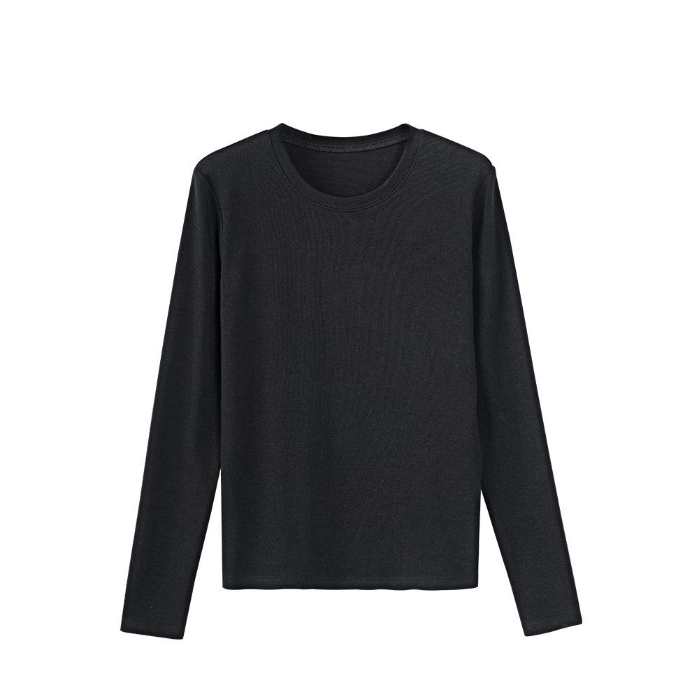 

ABOUTSEA Женский повседневный полосатый топ с цветными блоками, круглым вырезом и длинными рукавами One Size