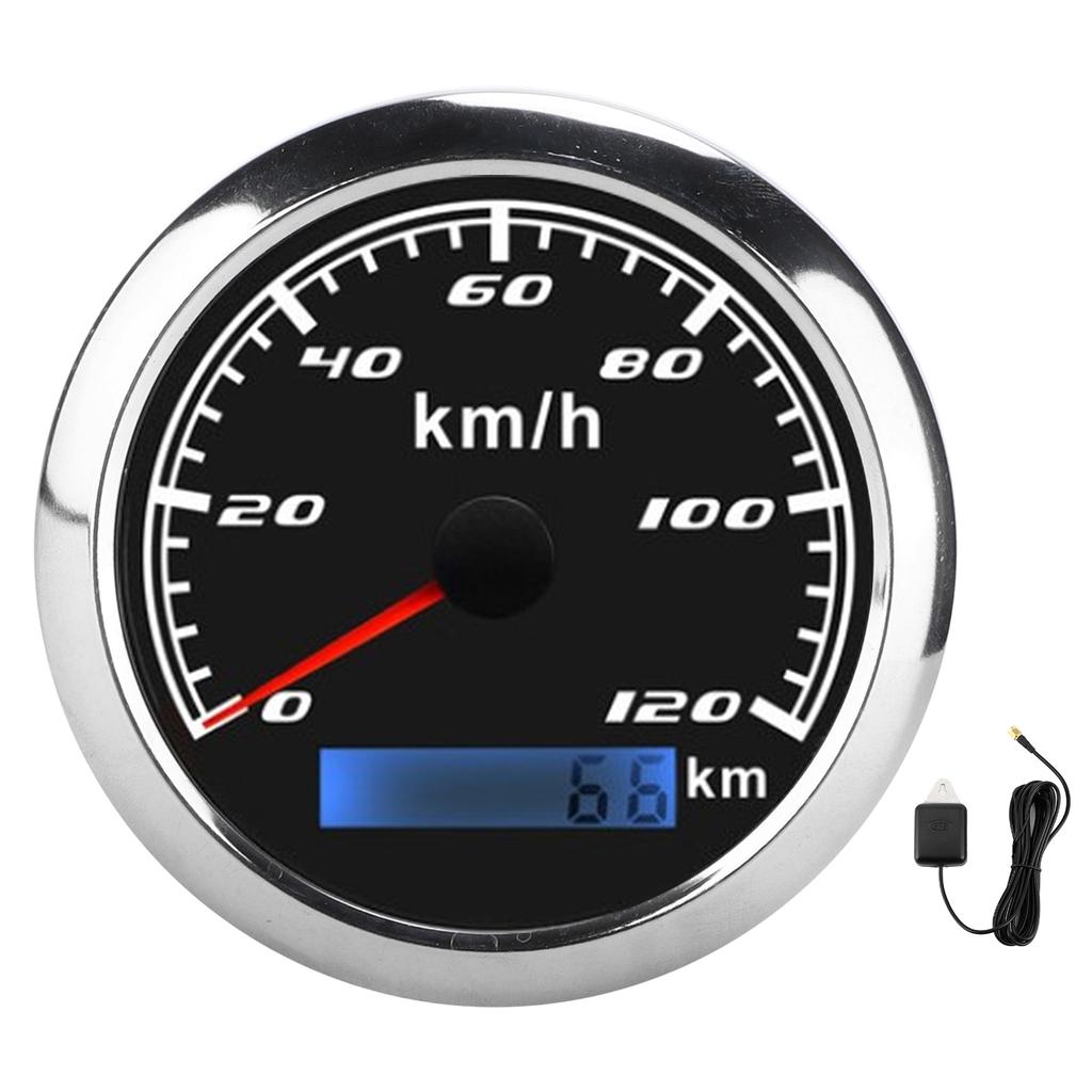 GPS Speedometer Pointer Odometer 0‑120KM H 0‑999999KM IP67 9‑32VDC Universal for Car Truck Boats