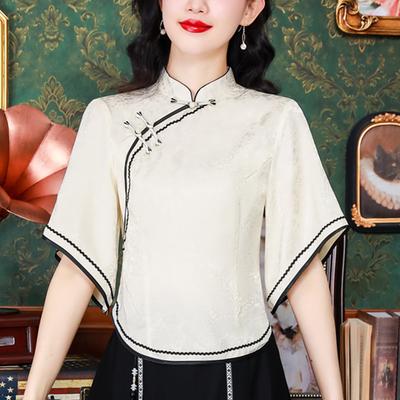 New Summer New Chinese Retro Chinese Style Modified Top
