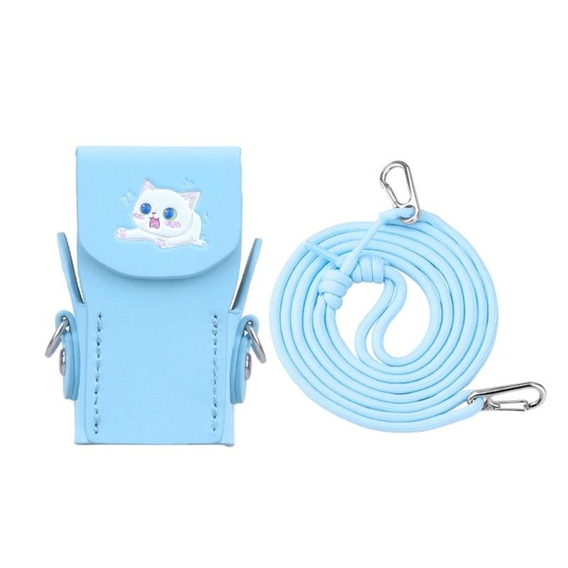 PU Leather Protective Case for Pocket 3 Camera Protections Cover Secure Lanyard Included