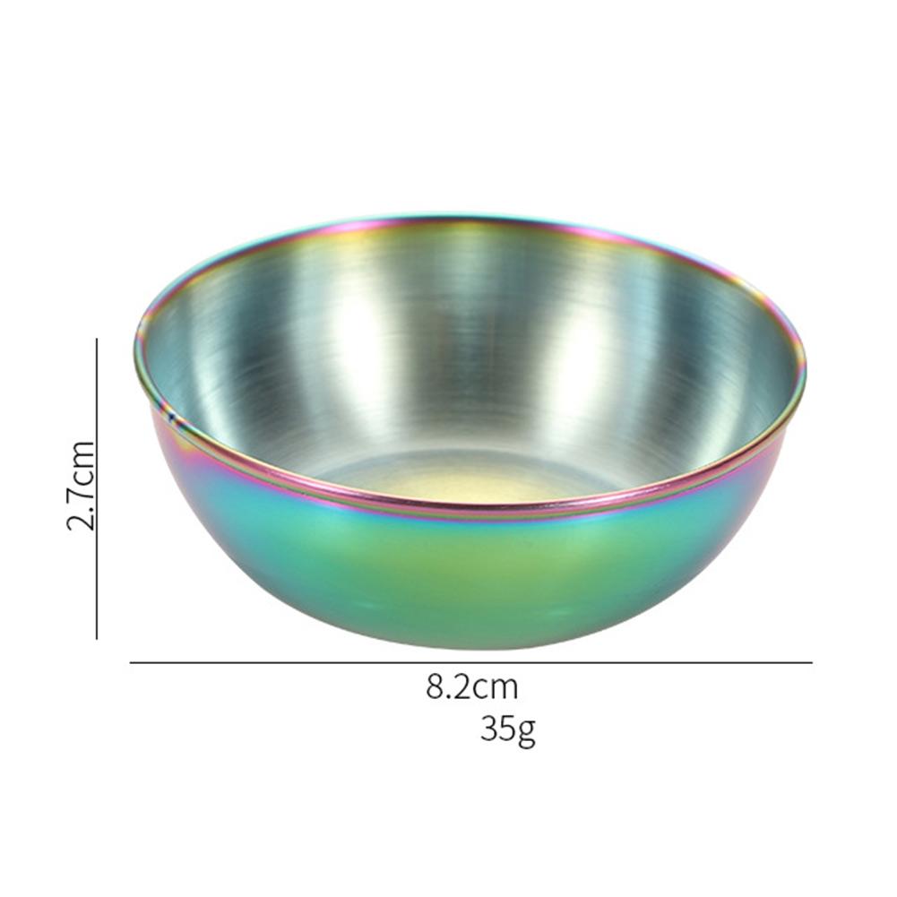 Seasoning Dish Seasoning Bowl Fast Food Stores Food Stores Food Trucks Seasoning Bowl Stainless Steel Sauce Plate Dipping Bowl