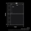 A8 Two-Pocket Card Album Pages: Frosted, Thick, Three-Layer 5-Hole Refills for Polaroid Photo Storage.