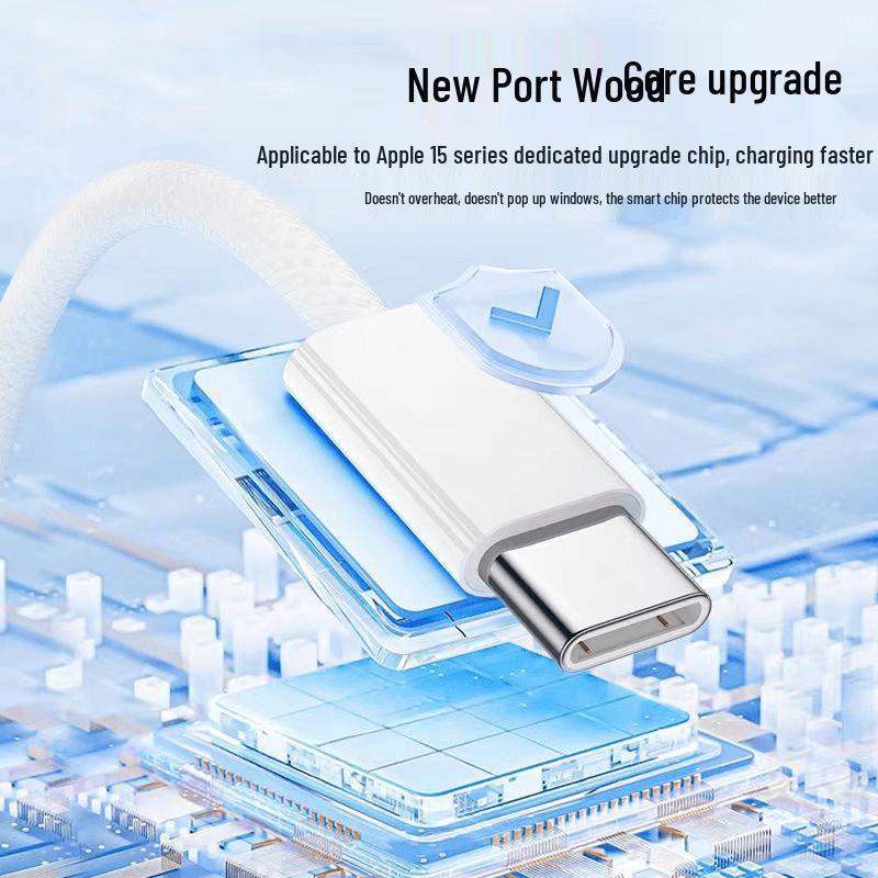 Apple 16/15 Pro Max Fast Charging Cable: Durable Braided Type-C PD Cable for iPhone