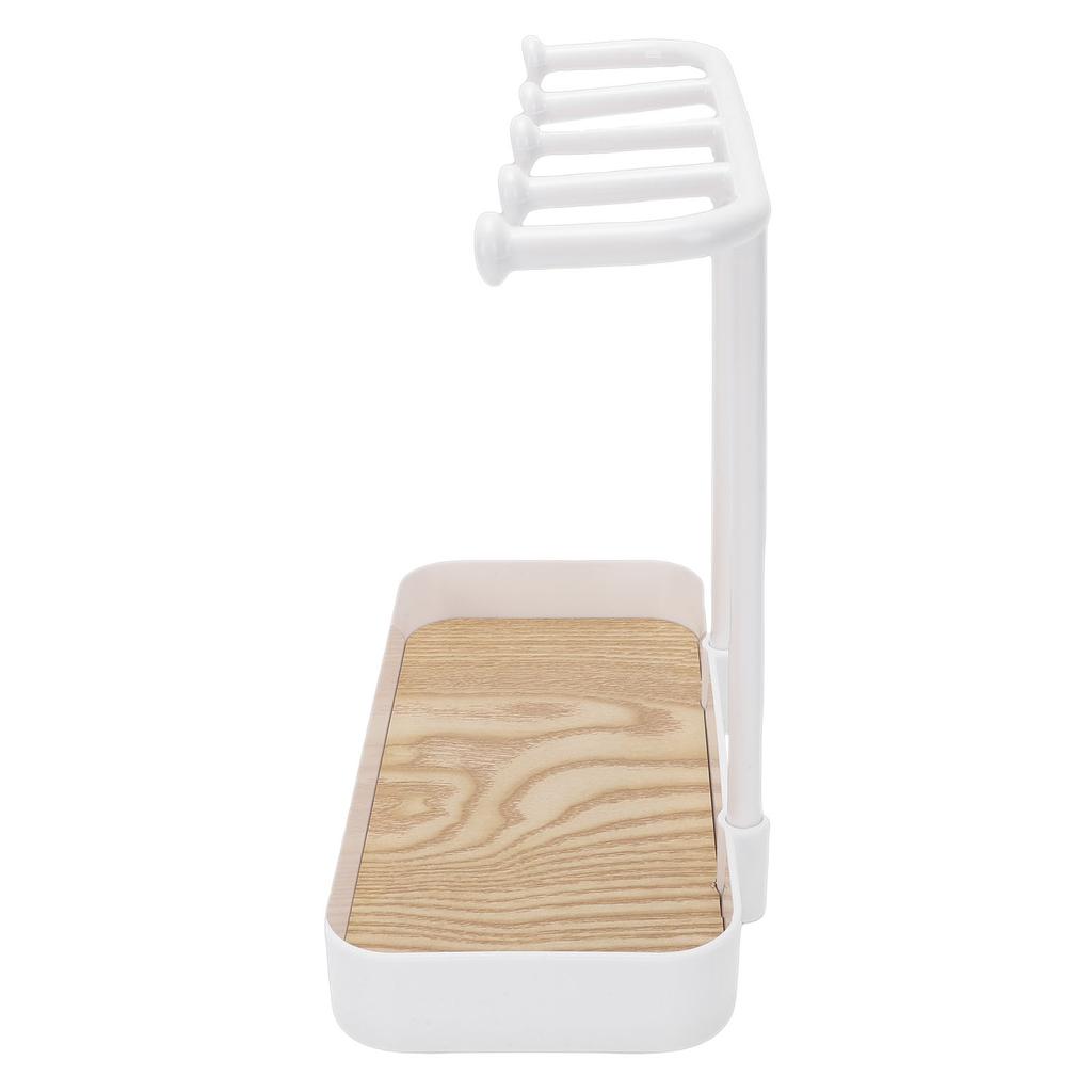 Jewelry Stand with Wooden Tray Jewelry Hook for Necklace Bracelets Ear s Keys Watches
