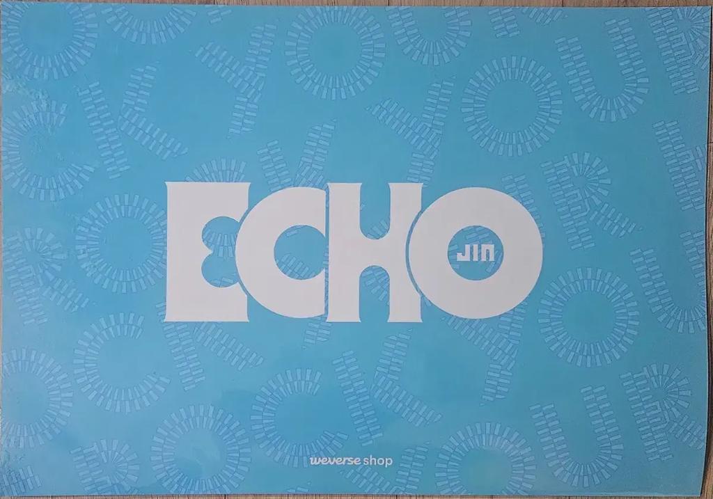 BTS Jin (JIN) Signiertes Poster / Gewinner des Echo Album Events