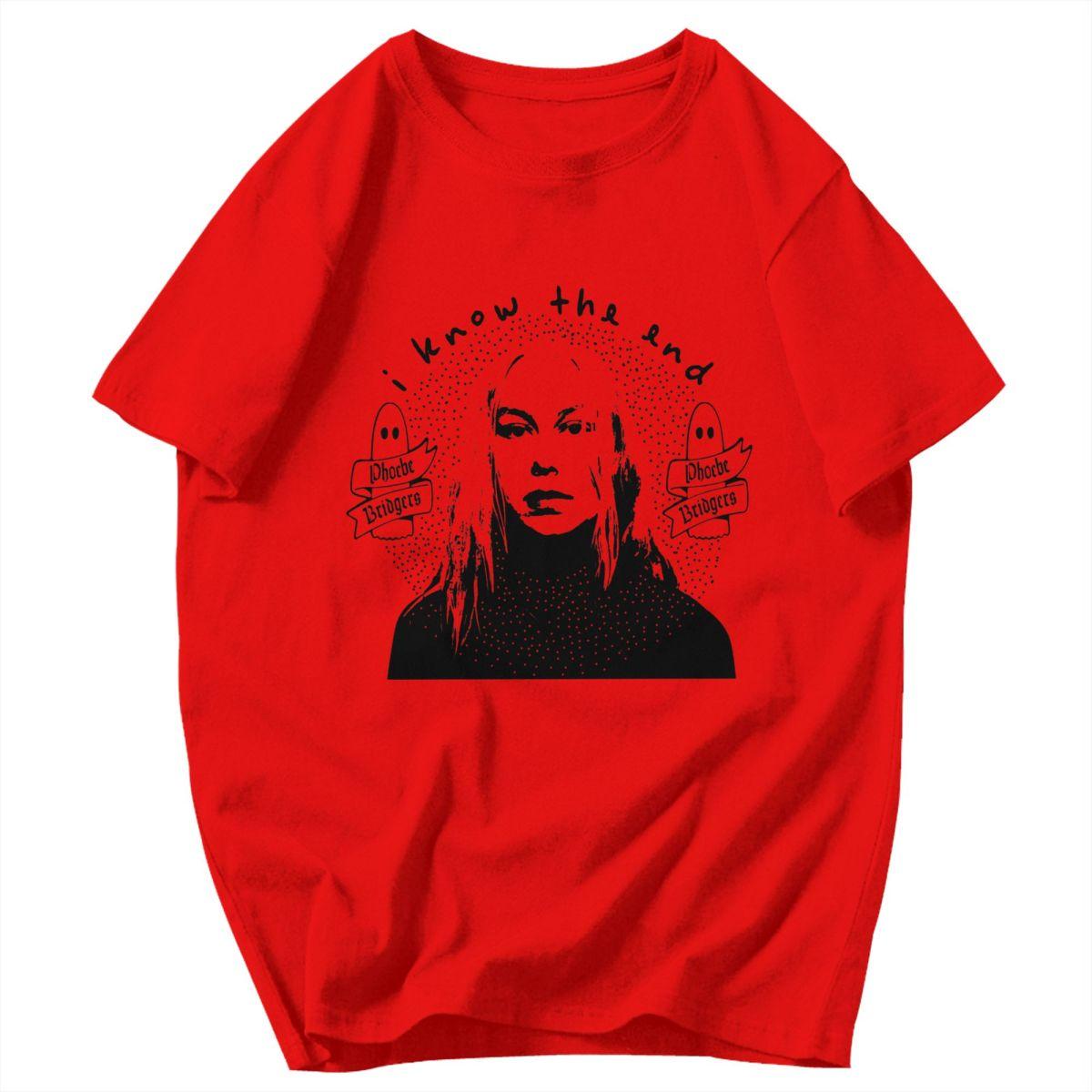 Men T Shirt Phoebe Bridgers Awesome Summer Y2K Graphic Anime Unisex Tops T Shirts S