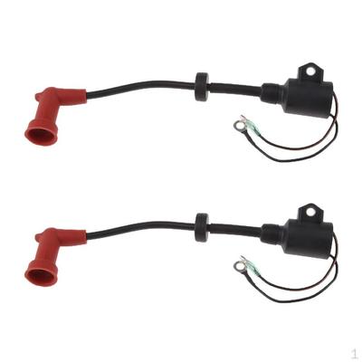 2x Ignition Coil for 9.9 15 2 Stroke Outboard 996 06 63V