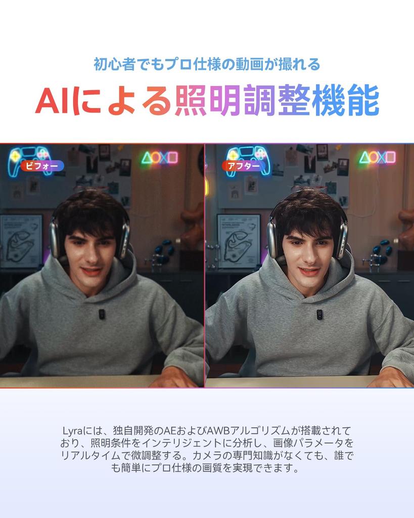 Hollyland Lyra 4K USB Omnidirectional Privacy Compatible with Ideal for Live Video and Remote Learning Item Webcam, 50MP, Type-C Connection, Built-in