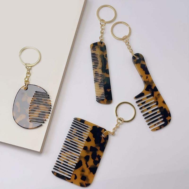 Hair Comb Keychain Bag Charms for Women Purse Handbag Backpack Bag Pendant Charms Car Keyring Aesthetic Keychain Charms