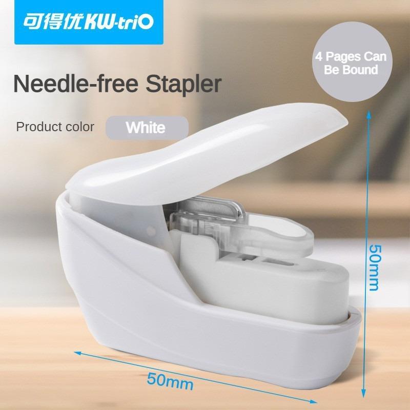No Nails No Staple Stapling Machine Mini Cute Book Paper Stapleless Stapler Stapler Without Staple Stationery Office Accessories