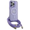 Guess Guhmp16Lhctsgnsu Iphone 16 Pro     6.3 Fioletowy/Purple Hardcase Crossbody Cord Script Magsafe