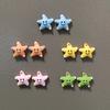 5/10pcs Mixed Colors Smiling Face Star Shape Fridge Magnets Fancy Cute Home Decoration Sticker Decor Po Note Holder