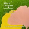 Artistic Drop-proof Ginkgo Leaf Hand-cranked Plastic Fan