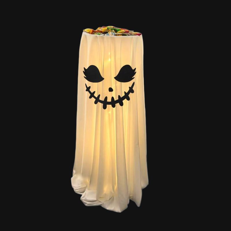 Neue Geist-Figur Süßigkeitenschale Halter, Außenbereich Haustür Dekorations-Ornament, Halloween Party Location Layout Dekoration