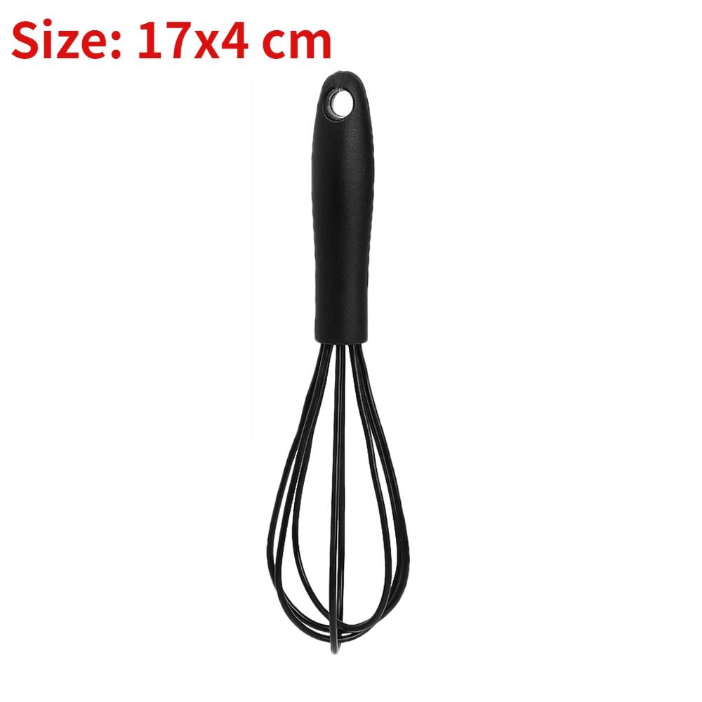 Kitchen Silicone Whisk Non-Slip Egg Beater Milk Frother Kitchen Utensil 17x4cm Kitchen Silicone Egg Beater Tool Easy To Clean