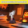 Resin Statue Hand Of Death Desk Sculpture Resin Halloween Decoration Desktop Stand For Nightstand Bathroom Balcony Kitchen