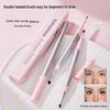 Kakashow Double-Ended Waterproof Long-lasting Eyeliner Pencil for Women & Beginners - Smudge-Proof, Sweat-Proof, Highly Pigmented, Ultra-Fine.