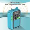 Mini Pocket FM Radio High Sensitivity Digital Radios Receiver Wireless Bluetooth-compatible Speaker with LED Display