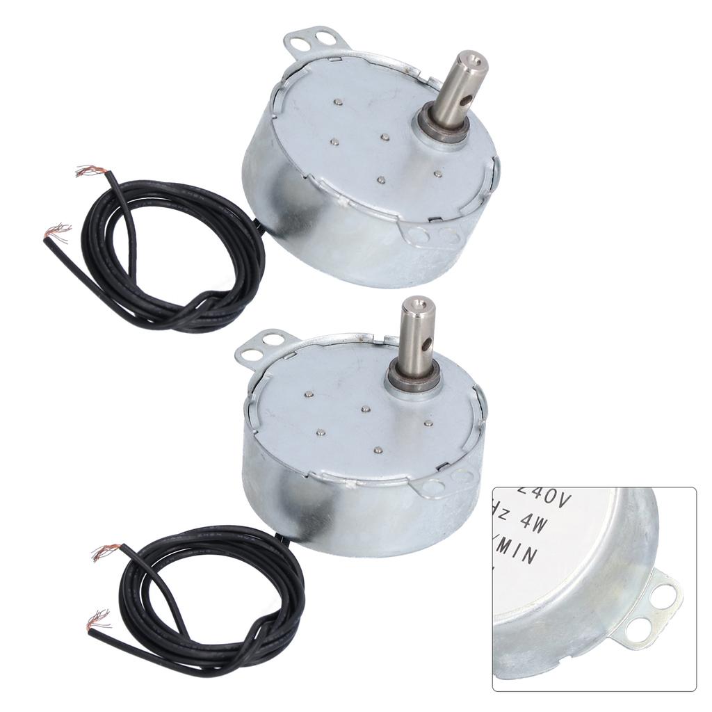 2 szt. Silnik Synchroniczny Mini 15‑18 obr./min Zestaw Akcesoriów do Rotacji CW CCW 4W AC220‑240V 50TYC