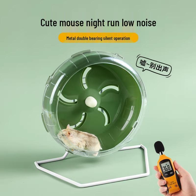 Stil Hamster Loopwiel met Standaard en Roller - Loopband Bal Speelgoed voor Goudhamsters - Kooi Accessoires en Meubilair