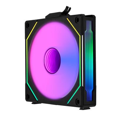 LIANLI Seria wentylatorów obudowy UNI FAN REVERSE BLADE 120 Czarny łopatka Model odwrócony Połączenie łańcuchowe Odwracalny moduł kablowy Wyposażony w lustro nieskończoności Oficjalny