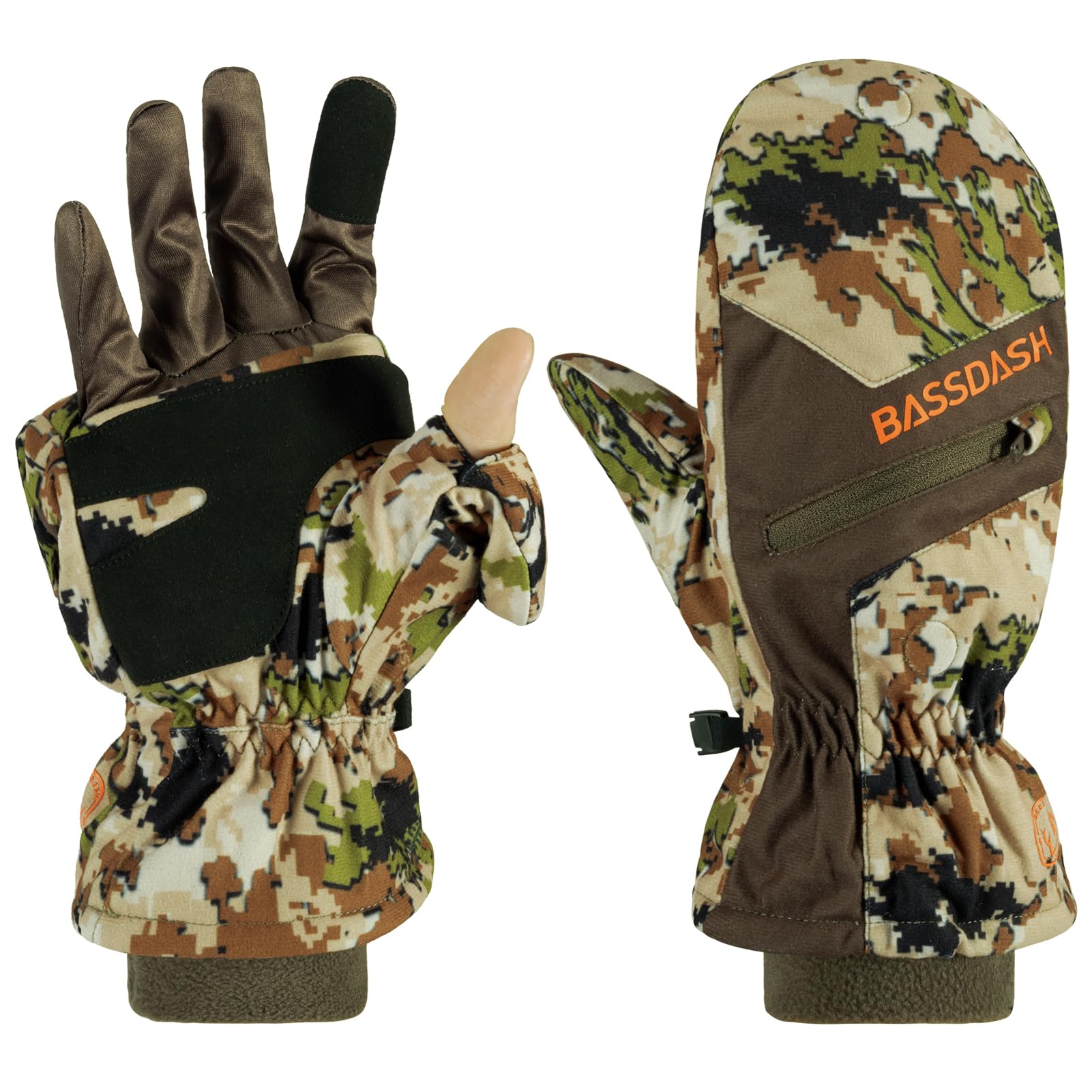 

Bassdash Winter Hunting Touchscreen Camouflage HG04M Men s Gloves, Compatible, Waterproof, Cold-Resistant, Pattern,