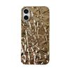 Shiny Golden Folds Wrinkles Case For For Iphone 16 17 Pro Max 1 14 13 12 11 16 Plus Air Shockproof TPU Phone Back Cover Coque