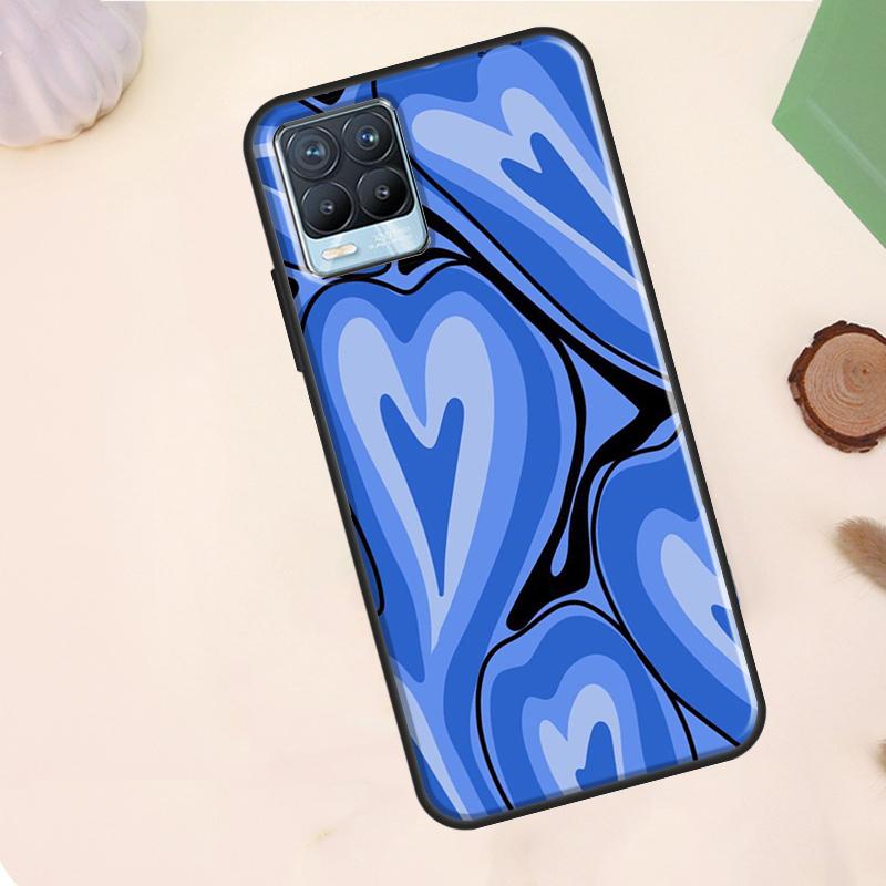 

Brown Purple Hearts Swirl Pattern Case For Realme C63 C61 C65 C67 C75 C55 C51 C53 C35 C71 11 12 13 14 15 Pro Plus GT6 GT7 Pro Realme C25 C25s