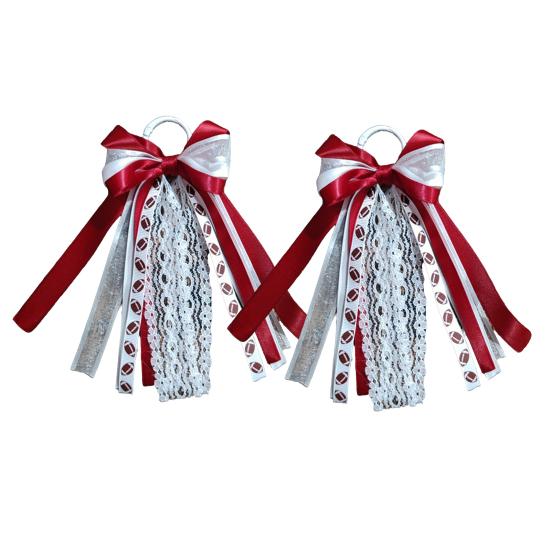 2 Pcs 2Pcs Ribbon Bow on Design Satin for Women