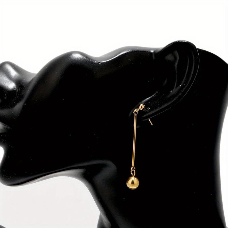 10pcs Stainless Steel 20mm/30mm Bar Stick Connectors Gold Color Plated Drop Earrings Jewelry Making Necklaces Components